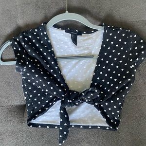 Forever 21 tie crop top